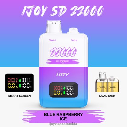 iJOY SD 22000 desechable FX8ZTZ149 Best IJOY Flavors hielo de frambuesa azul